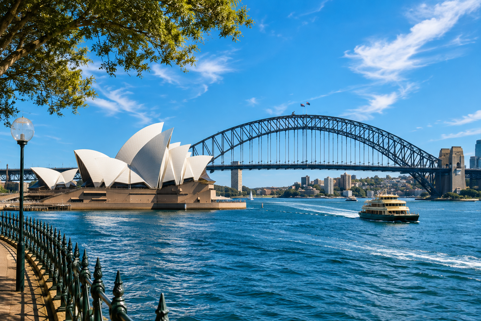 Sydney Opera House and Harbour Bridge